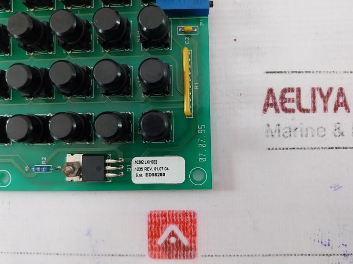 Ulstein Propeller Lki1032 Lcd & Keyboard Interface Card Ds 94V-0 E204460 10202
