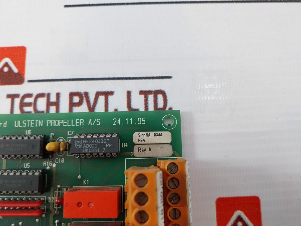 Ulstein Propeller Pib1039A Pitch Inication And Backup Card Rev: A