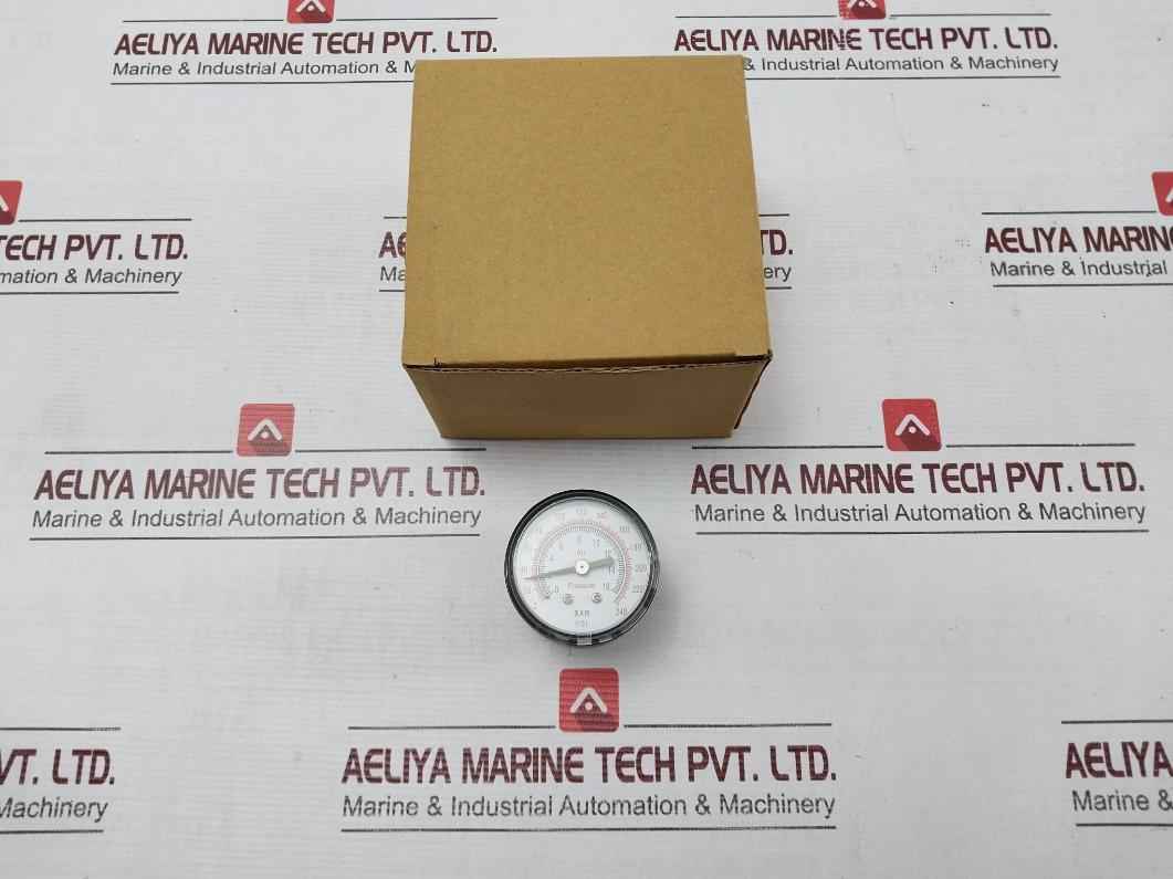 Umc Od 100 Air Pressure Gauge 0-16 Bar 0-240 Psi