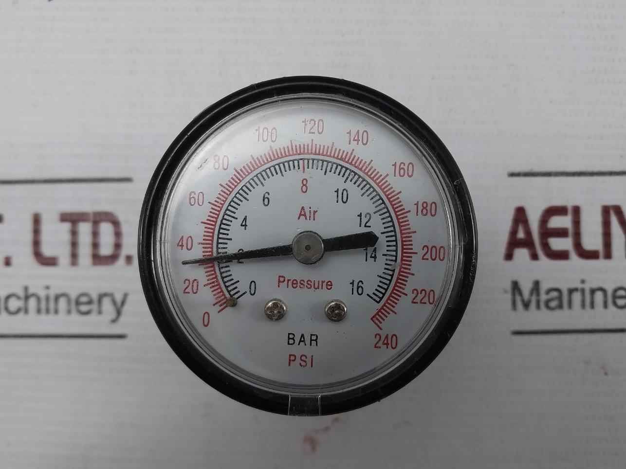 Umc Od 100 Air Pressure Gauge 0-16 Bar 0-240 Psi