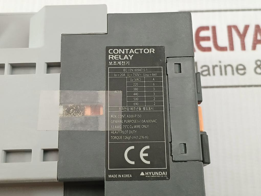 Umx 22 Contactor Relay Hyundai 200V-220V 60Hz