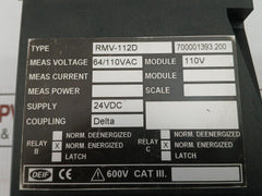 Under And Over Voltage Protection Relay 24Vdc Deif Rmv-112D