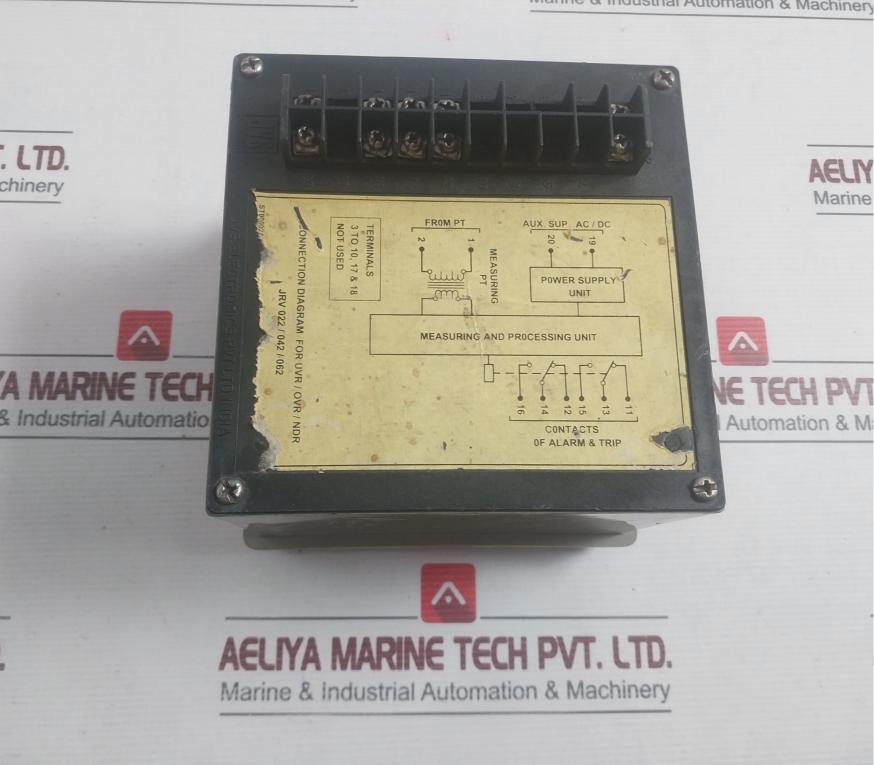 Under Voltage Relay Rated Voltage - 110V Ac Jrv 022 Brand Jvs