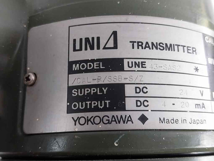 Une 43-sas2*B/Cal-p/Ssb-s/Z Pressure Transmitter Yokogawa 0-600 Kpa