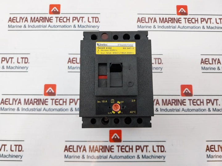 Unelec Record D100 Case Circuit Breaker 500v