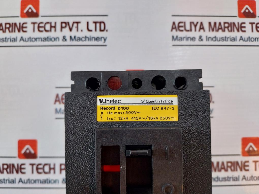 Unelec Record D100 Case Circuit Breaker 500v