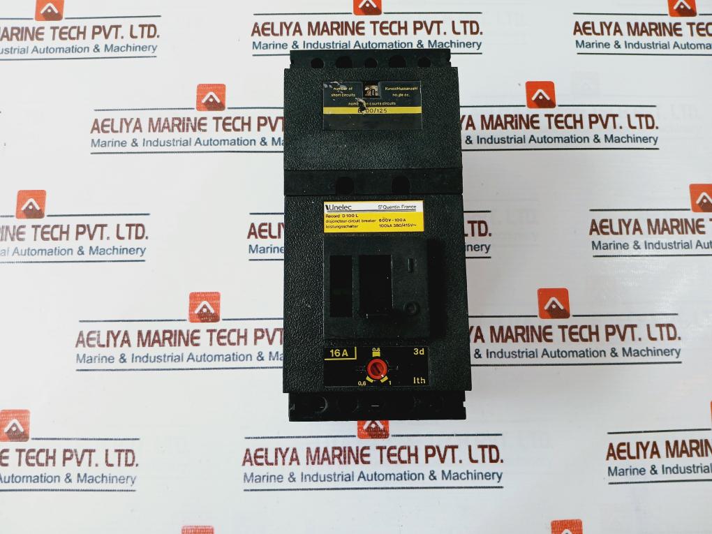 Unelec Record D 100 L Circuit Breaker 600V-100A