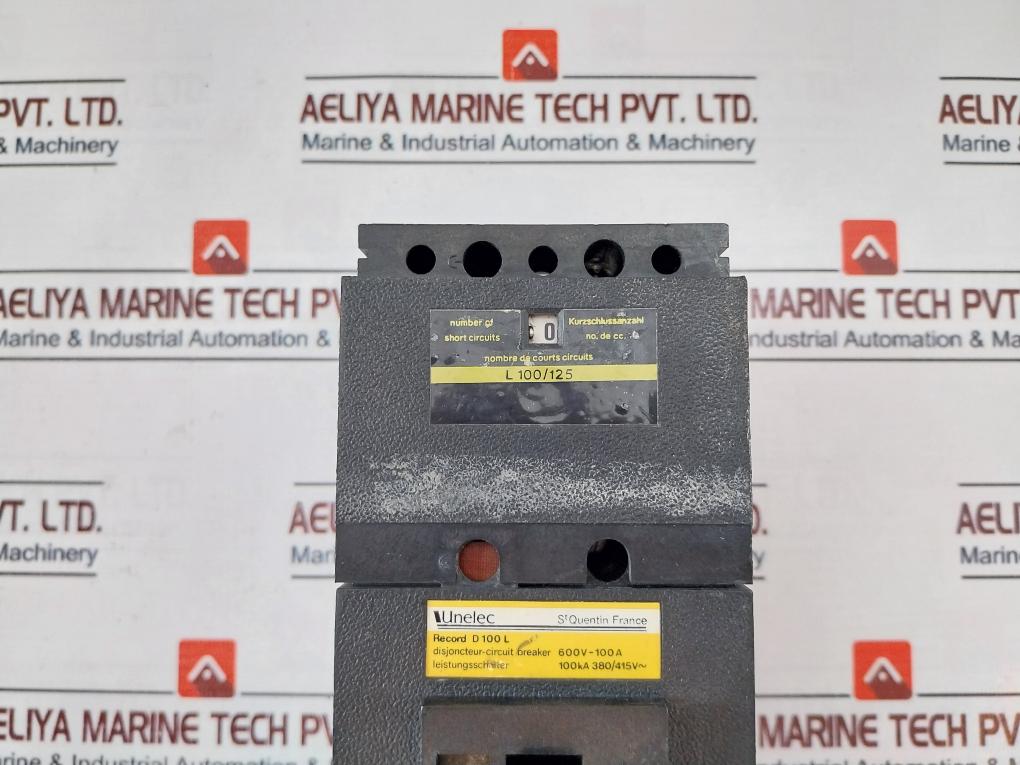 Unelec Record D 100 L Circuit Breaker Ith25 3P 3D