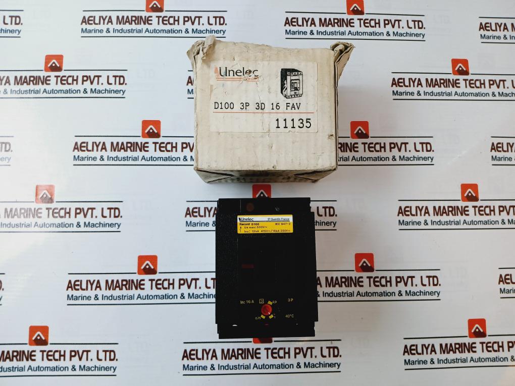 Unelec Record D100 Moulded Case Circuit Breaker 16A 500Vac 50/60Hz