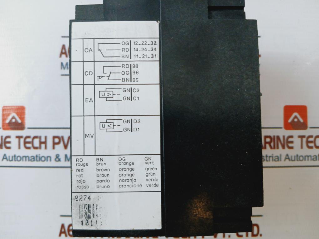 Unelec Record D100 Moulded Case Circuit Breaker 16A 500Vac 50/60Hz