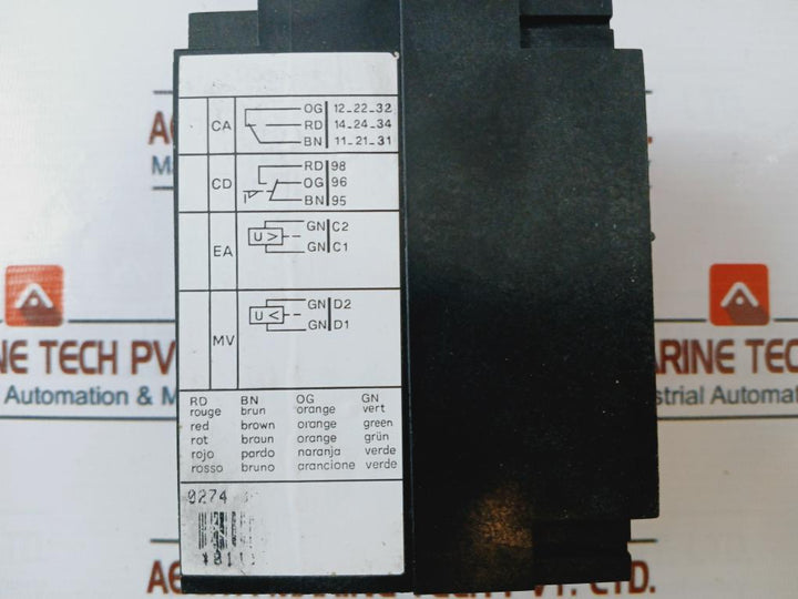 Unelec Record D100 Moulded Case Circuit Breaker 16A 500Vac 50/60Hz
