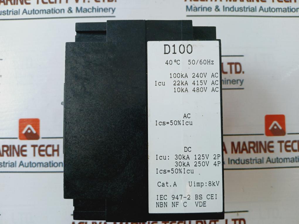 Unelec Record D100 Moulded Case Circuit Breaker 16A 500Vac 50/60Hz