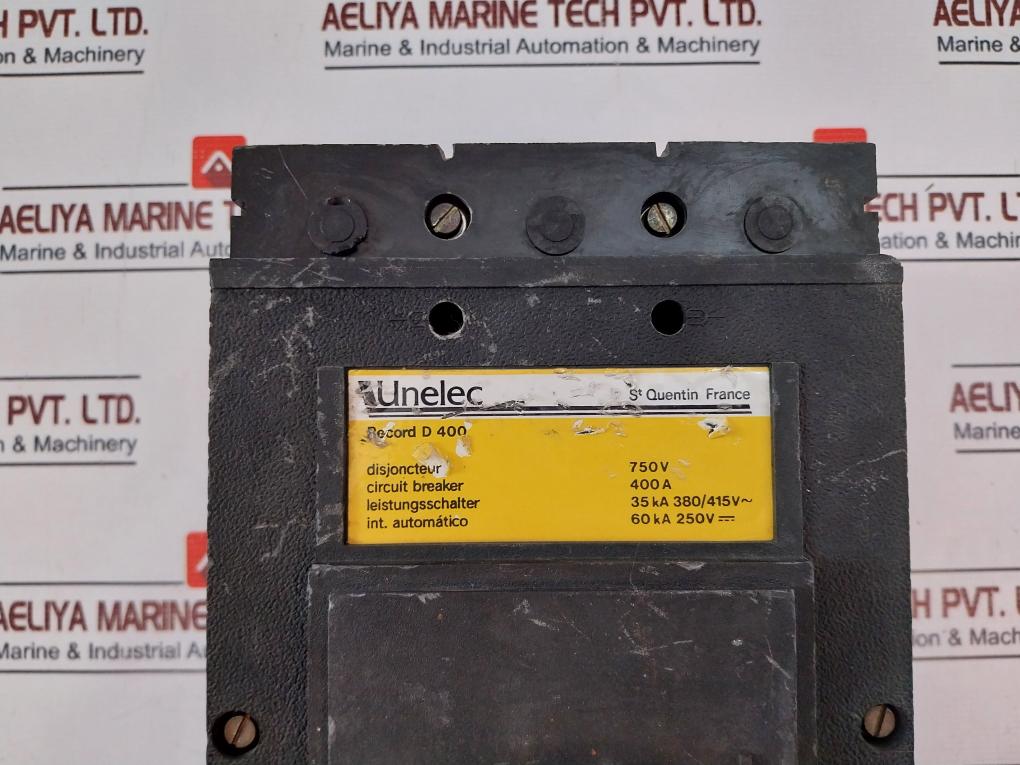 Unelec Record D 400 Circuit Breaker 750V 400A