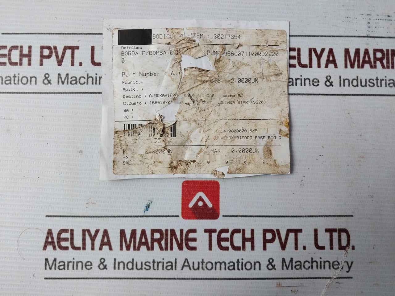 Union Pump 366C0711000D22200 Edge Plate For Bop Pump