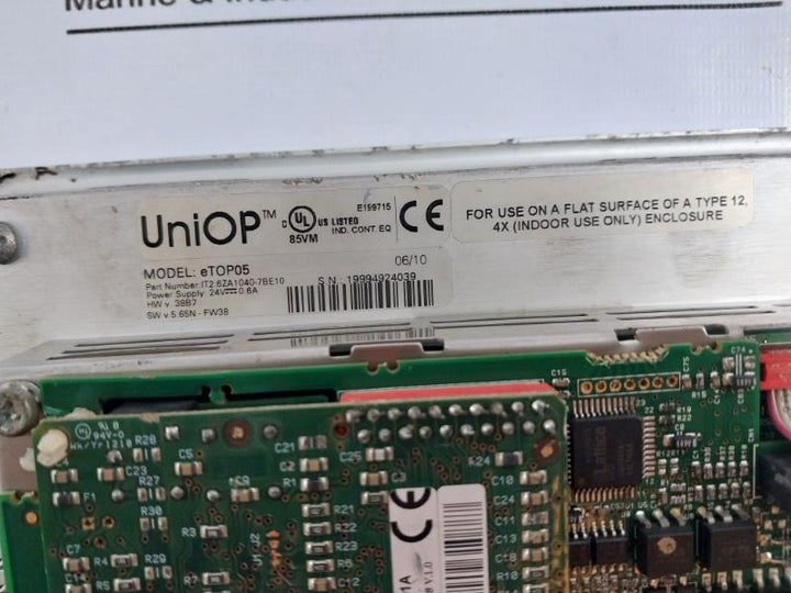 Uniop Etop05 5.6”Monochrome Graphic Display Touch Screen Panel 24V