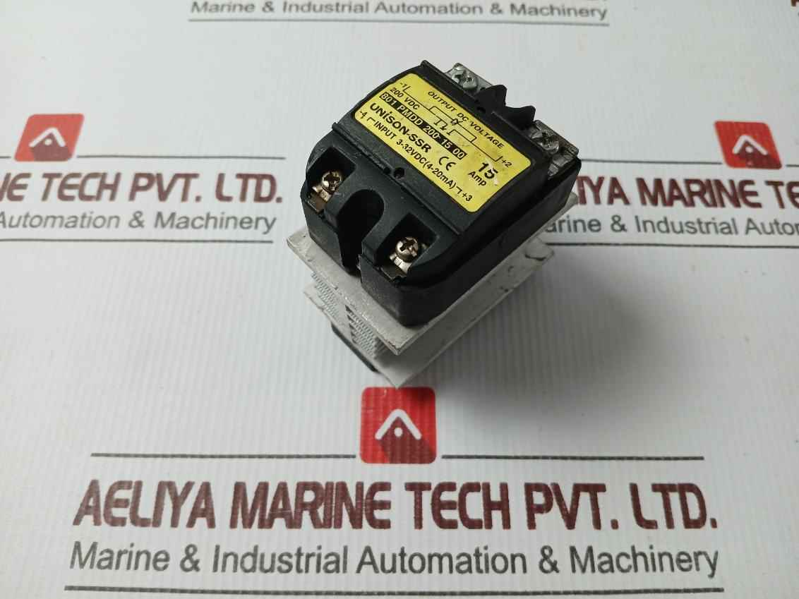 Unison-ssr 801 Pmdd 200 15 00 Solid State Relay 200 Vdc 15 Amp