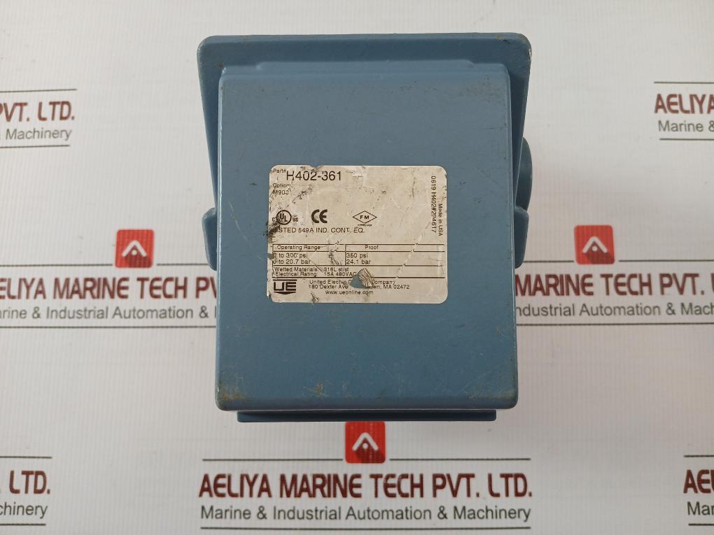 United Electric Pressure Control Switch H402-36