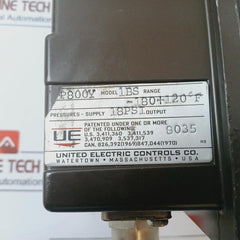 United Electric Ue 800 Indicating Temperature Controls P800y-1 Bs
