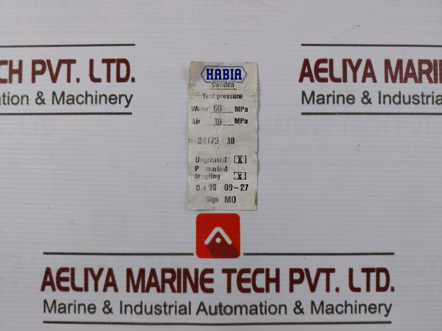 Unitor 305292 High Pressure Hose Ox With Elbow Water 60 Mpa