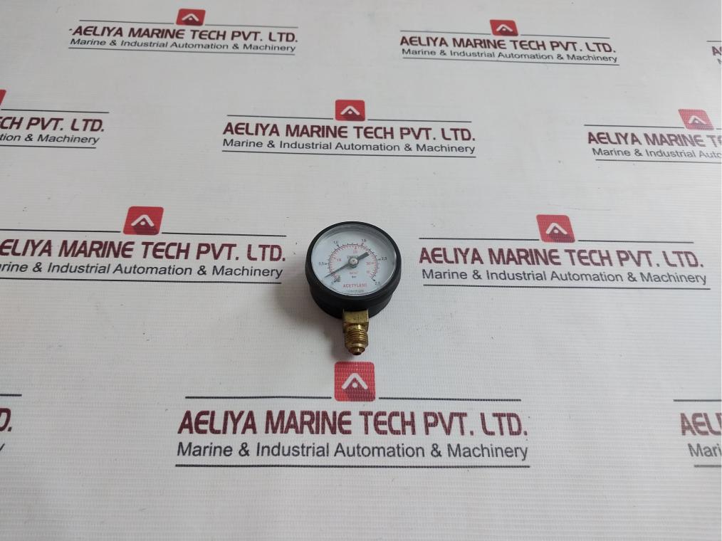 Unitor Acetylene Safety Gauge 0-2.5 Bar