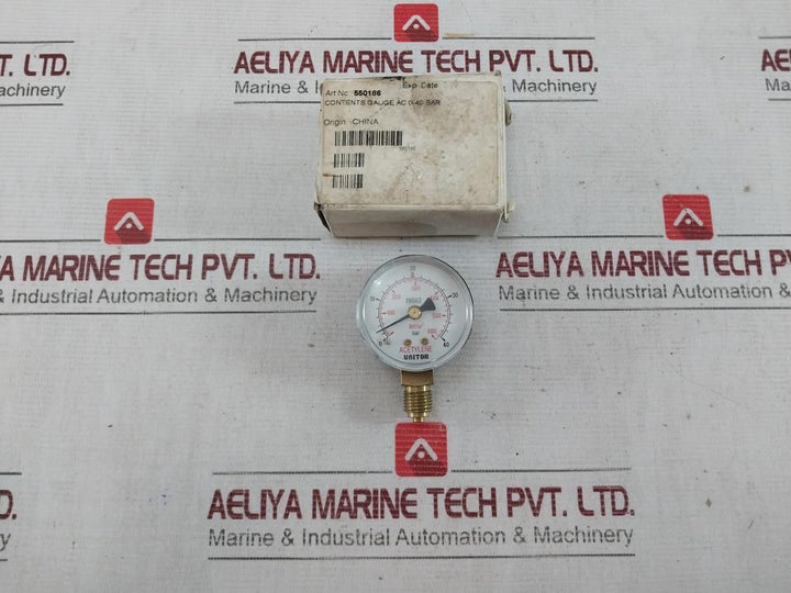 Unitor En562 Acetylene Oxygen Pressure Regulator 0-40 Bar