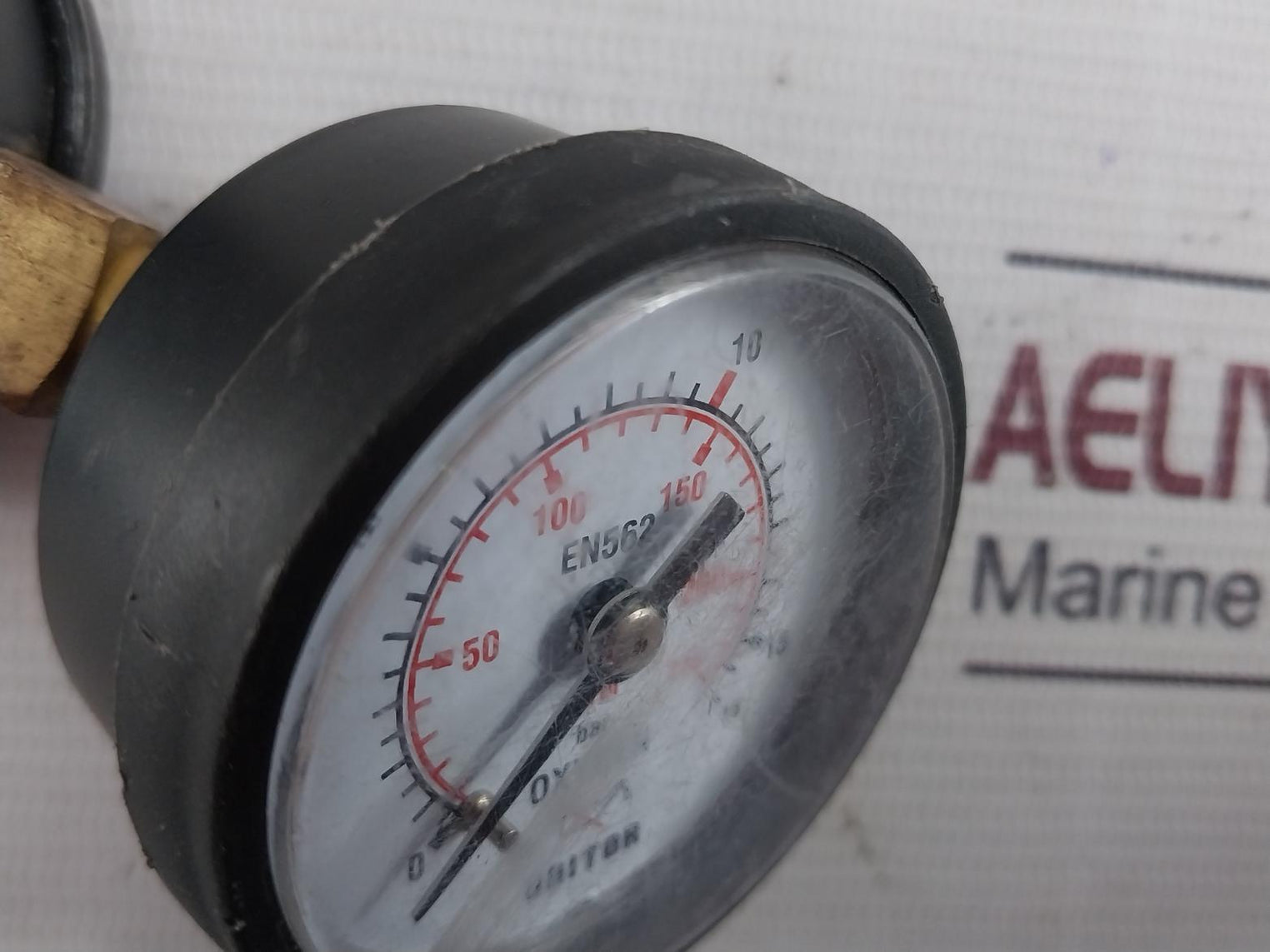 Unitor En562 Oxygen Safety Gauge 0-16 Bar 0-230 Lbf/In2