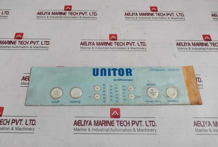 Unitor User Interface Panel Of Ultrasonic Cleaner F001635-001, 0079