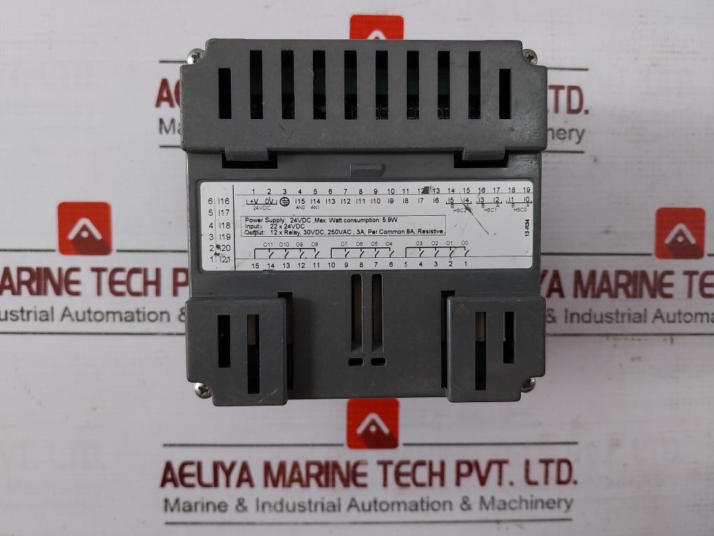 Unitronics V130-j-r34 Programmable Logic Controller 22 X 24vdc 12 X Relay 250vac