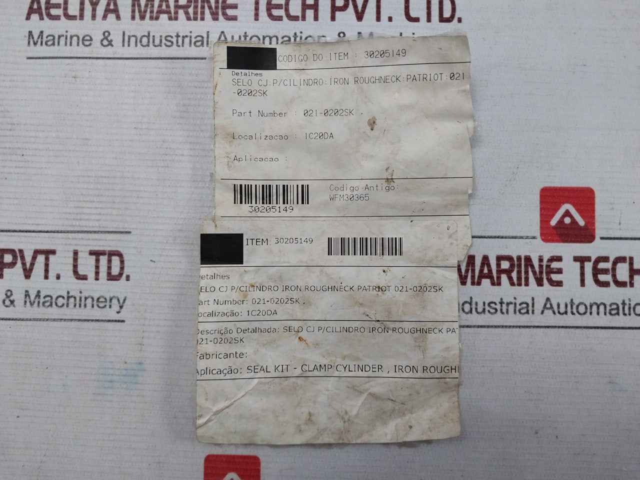 Unived Vedacoes Tecnicas 30205149 Seal Kit For Iron Roughneck Cylinder Wfm30365