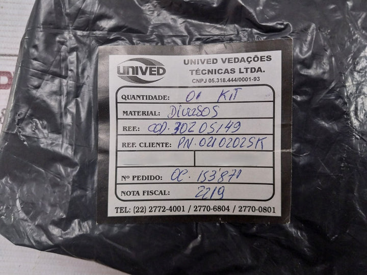 Unived Vedacoes Tecnicas 30205149 Seal Kit For Iron Roughneck Cylinder Wfm30365