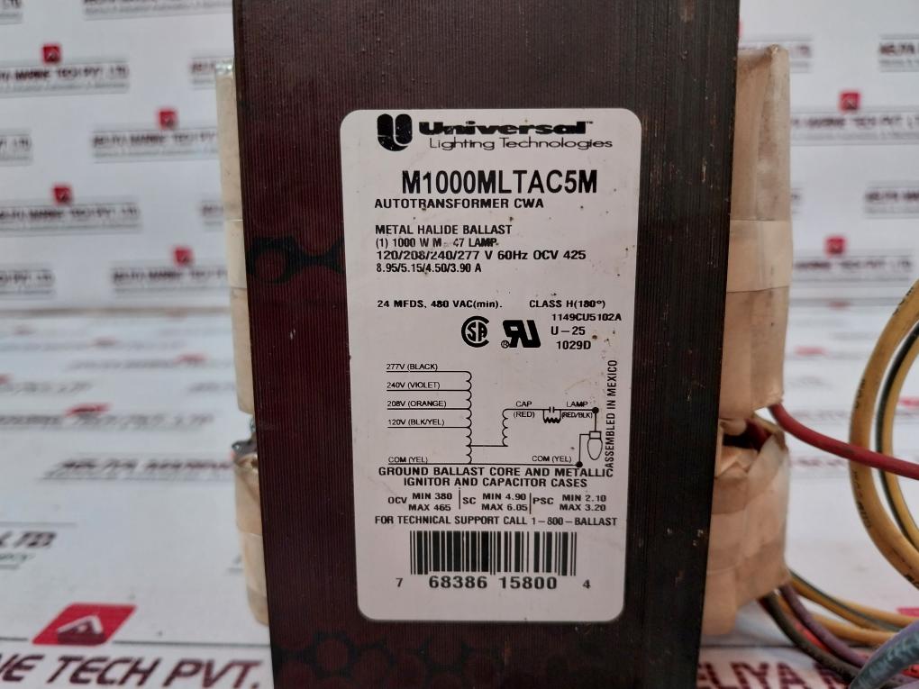 Universal M1000Mltac5M Metal Halide Ballast Kit