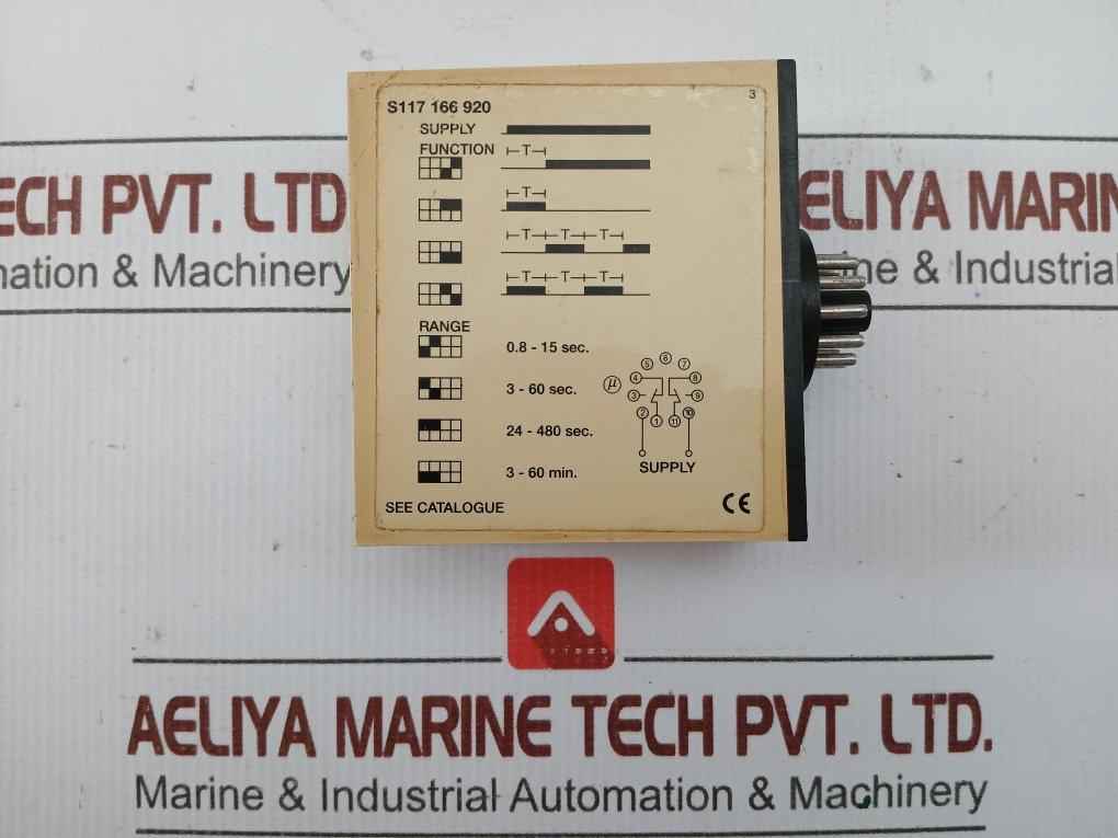 Universal Timer S 117 166 920 Carlo Gavazzi 24-230V Ac/Dc-50/60 Hz