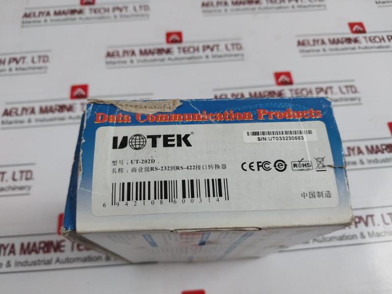 Uotek Ut-202 Data Communication Rs-232 To Rs-422 Interface Converter