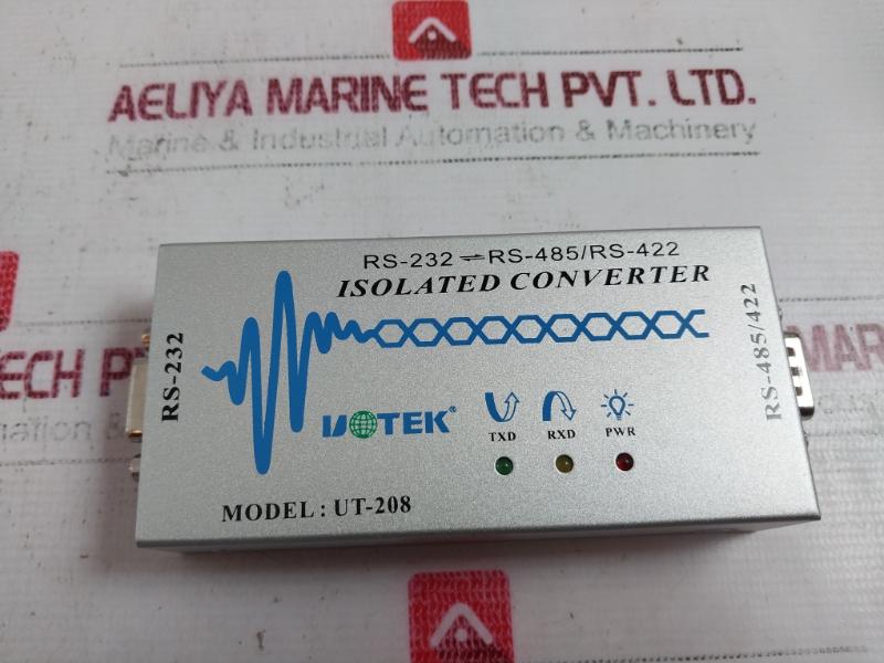 Uotek Ut-208 Isolated Converter Power Adapter Rs-232 To Rs-485/422, 9~24Vdc