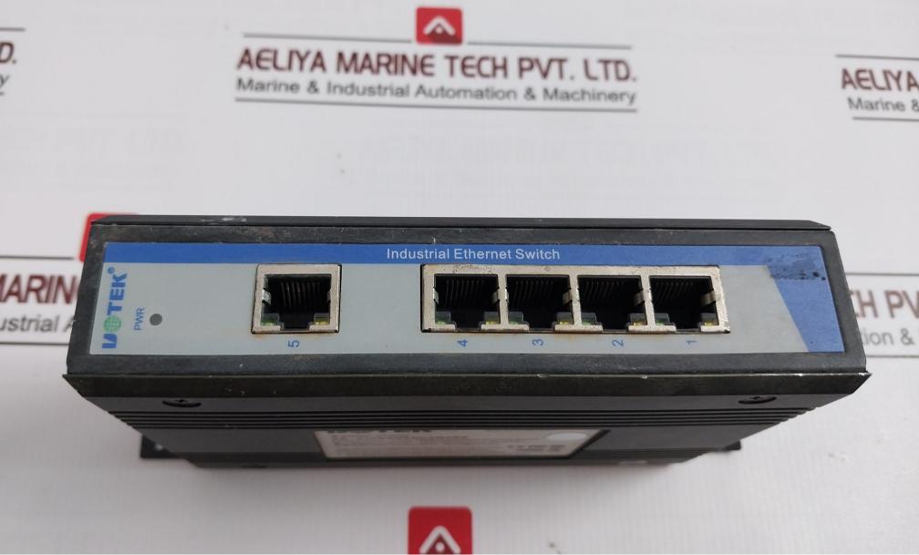 Uotek Ut-6405 5-port 100M Unmanaged Ethernet Switch 12/24/48Vdc 50Ma At 24V