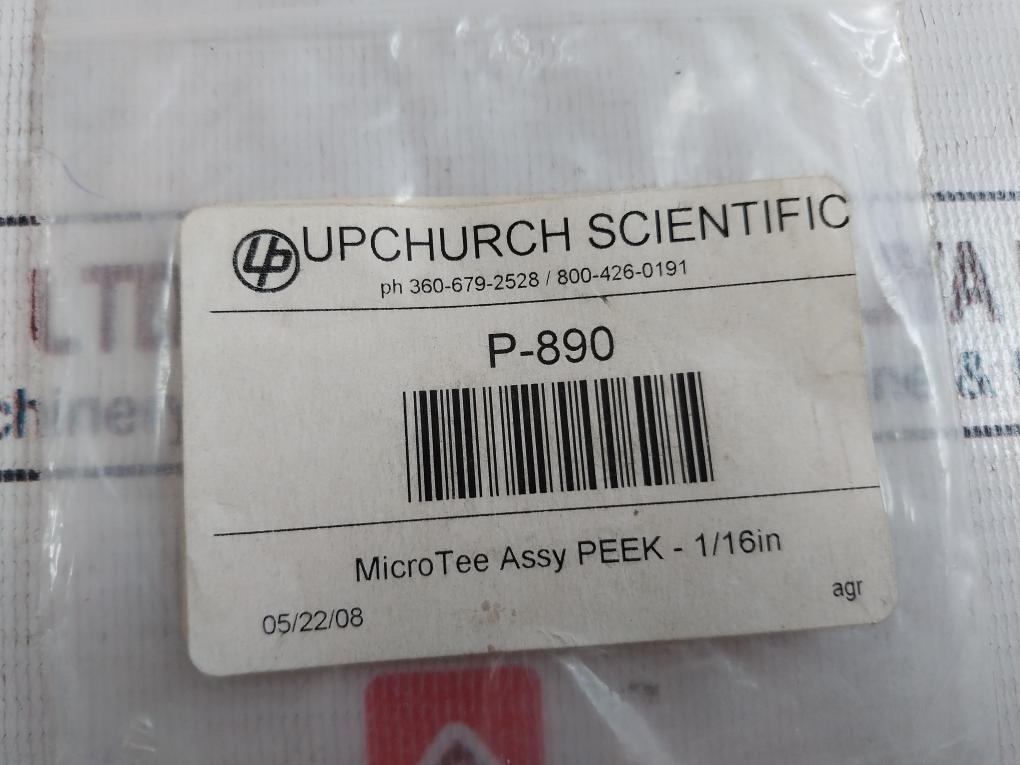 Upchurch Scientific 1/16 High Pressure Microtee Assembly For Inch Od Tubing