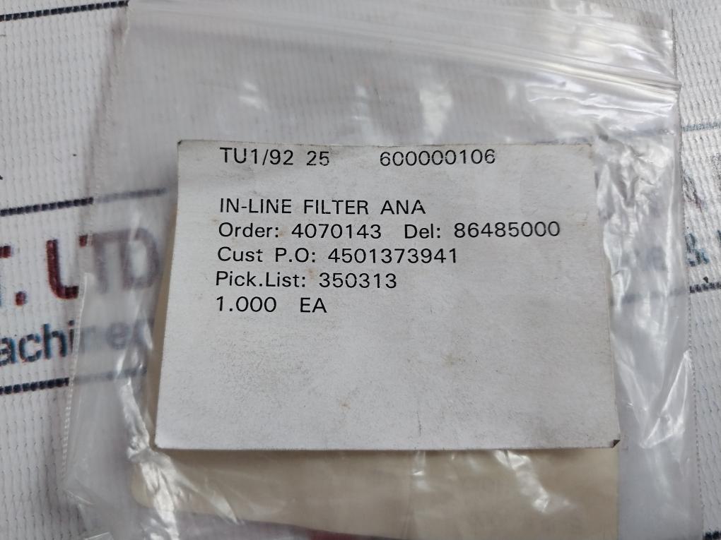 Upchurch Scientific 600000106 In-line Filter