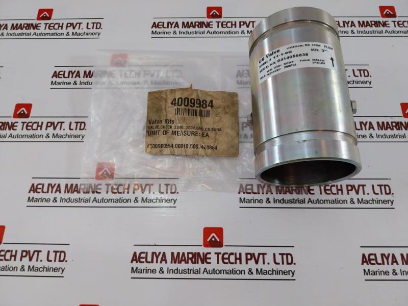 US Valve 11-1-0G Valve 3" Max Temp 200°F 250PSI