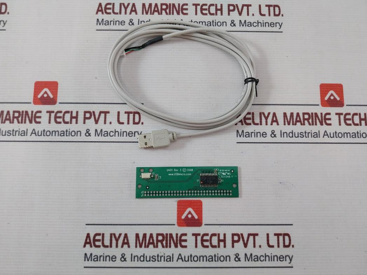 Usb Micro/Herwell U401 Usb Interface Pcb Board With Cable E301305 30V Rev: 3&nbsp;