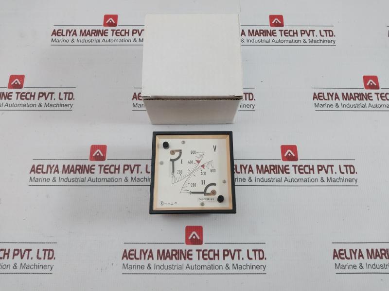 Used Condition Double Voltmeter 0-600 V Semco