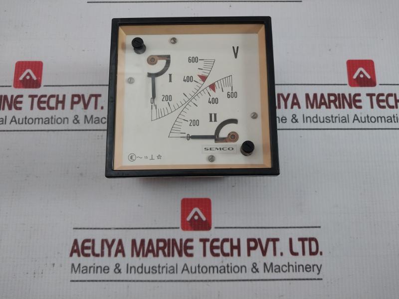 Used Condition Double Voltmeter 0-600 V Semco