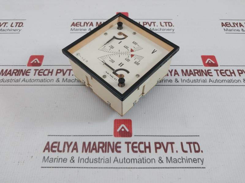 Used Condition Double Voltmeter 0-600 V Semco