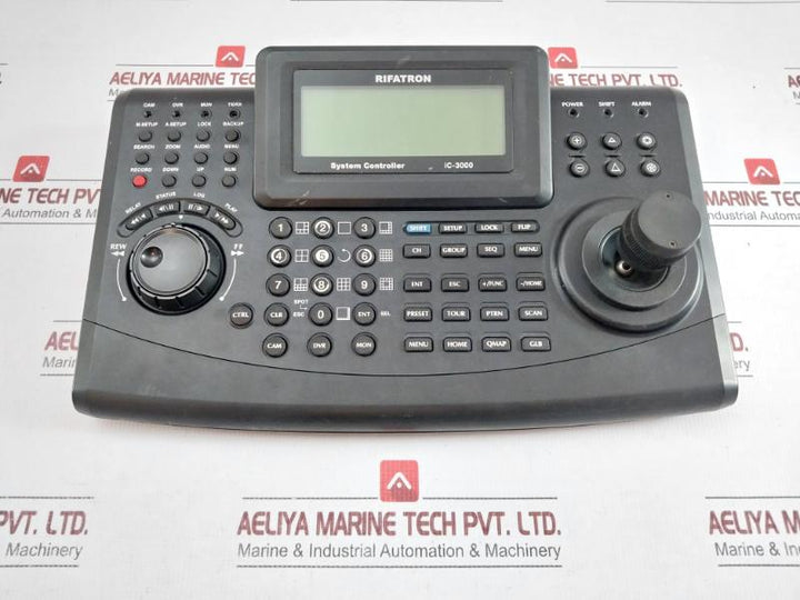 Used Condition Rifatron Cyber Cctv Keyboard Security System Controller 12Vdc 1A Ic-3000