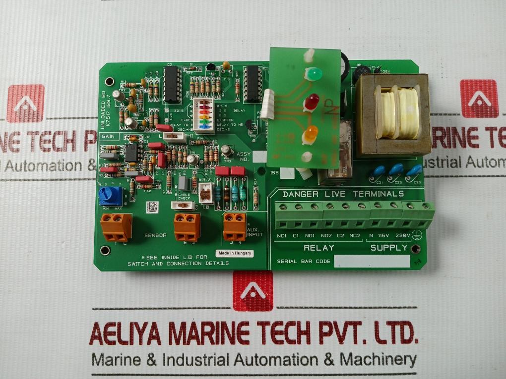 Used Condition Ultrasonic Point Level Liquid Switch Pcb Module K7517 Iss.7
