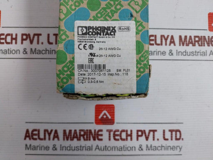 Ut 2,5-mtd-pe Protective Conductor Terminal Block Phoenix Contact (1 Box=50 Pcs)