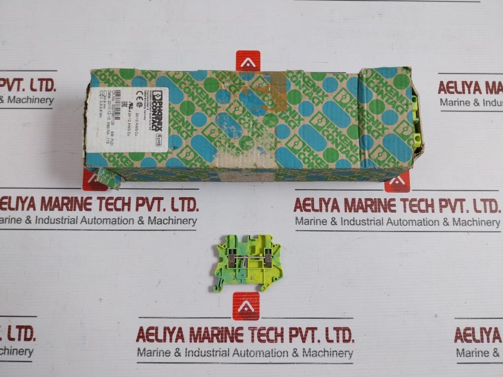 Ut 2,5-mtd-pe Protective Conductor Terminal Block Phoenix Contact (1 Box=50 Pcs)