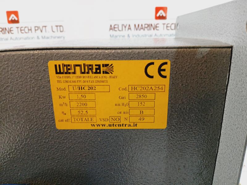 Utentra U/hc202 Series Centrifugal Fans Blower-u-hc202-2hp 5033187382