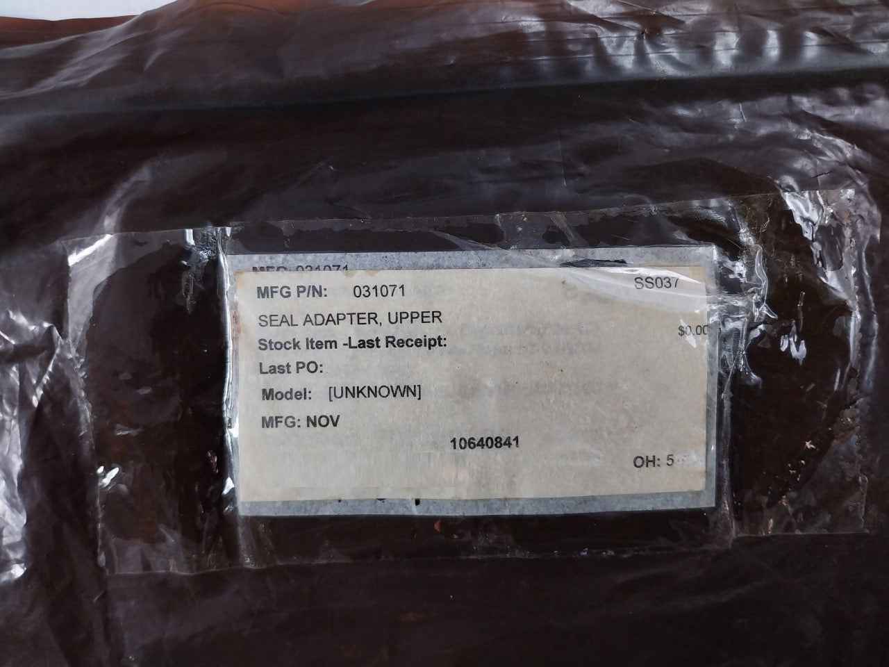 Utex 031071 Seal Adapter Upper Top 18-5M Sbop Oh 5