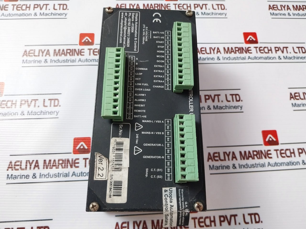 Utopia Gcu 101 Generator Controller Unit 5A 240V Ac