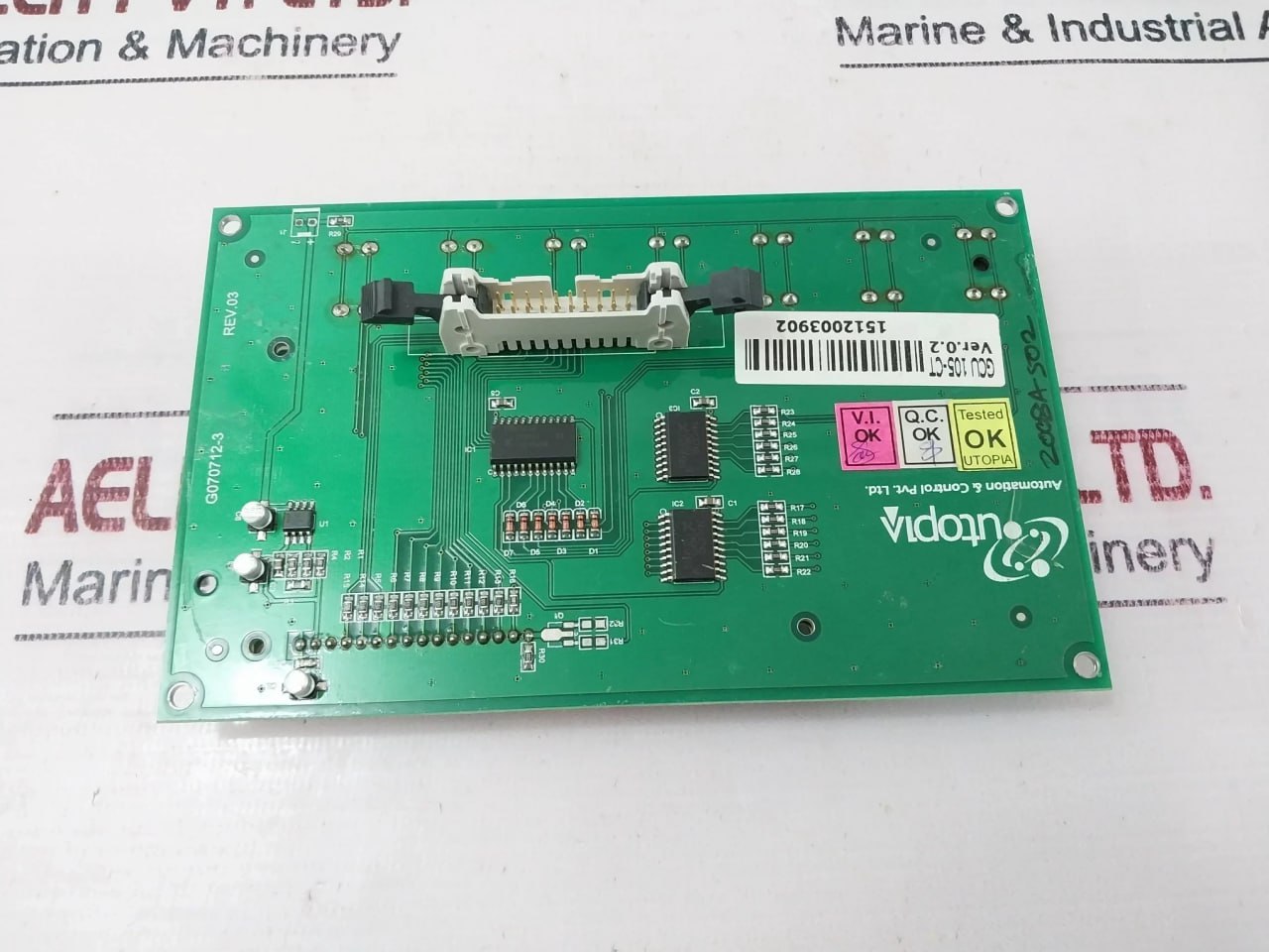 Utopia Gcu 105-ct Generator Controller Printed Circuit Board Ver.0.2